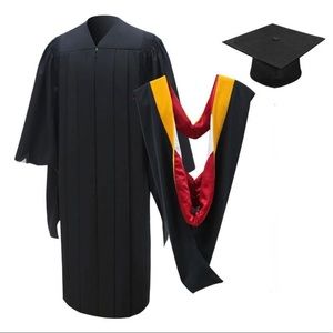 Excellent Texas Woman’s University Master’s Graduation Cap&Gown Size: <200lb